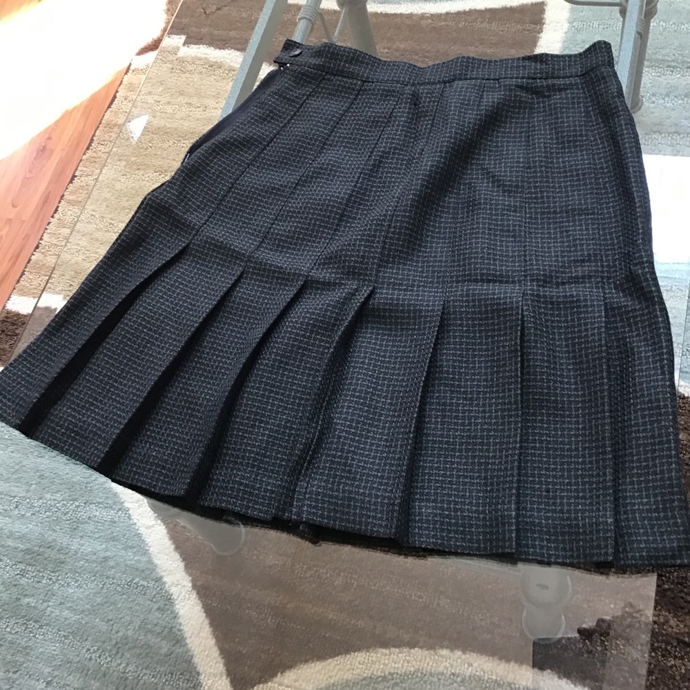NEW Women's Casual High Waist Plaid A Line Pleated Skirt